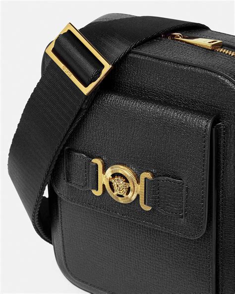 Borsa a tracolla Medusa Biggie Nero,Oro 